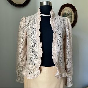 VINTAGE 1970s Lace Cardigan - Camellia Collection